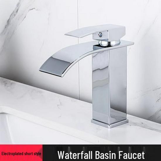 Hot & Cold Dual Use Waterfall Bathroom Sink Faucet