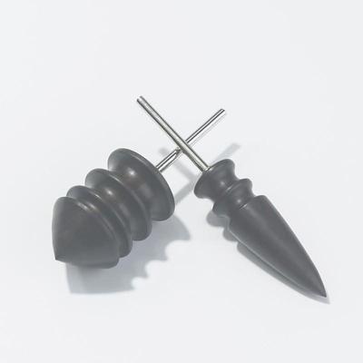 DIY Electric Polishing Tool with Sandalwood, Ebony Heads, and Vegetable Tanned Leather Polisher.