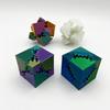 3D Printed Gear Cube Toy Stress Anxiety Relief Spin Cube Travel Portable Gear Square Block Sensory Fidget Toy Kids Teens Adults Gift
