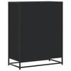 Shoe Cabinet Black 75x38x97.5 cm Particleboard Metal