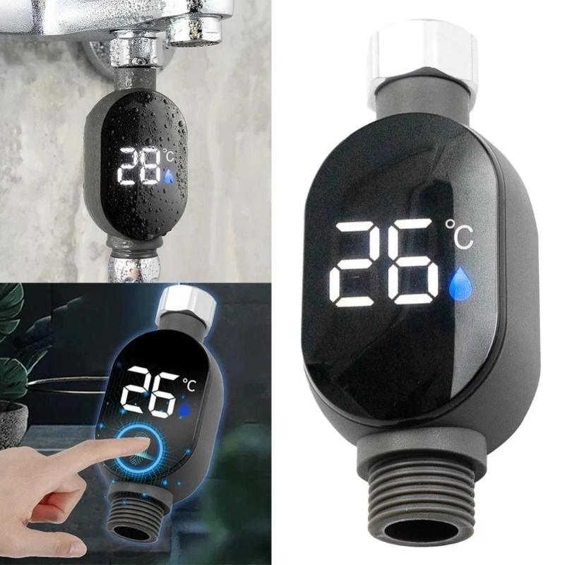 Termometro Acqua Doccia Display LED Impermeabile Termostato Bagno Attivazione Touch Intelligente