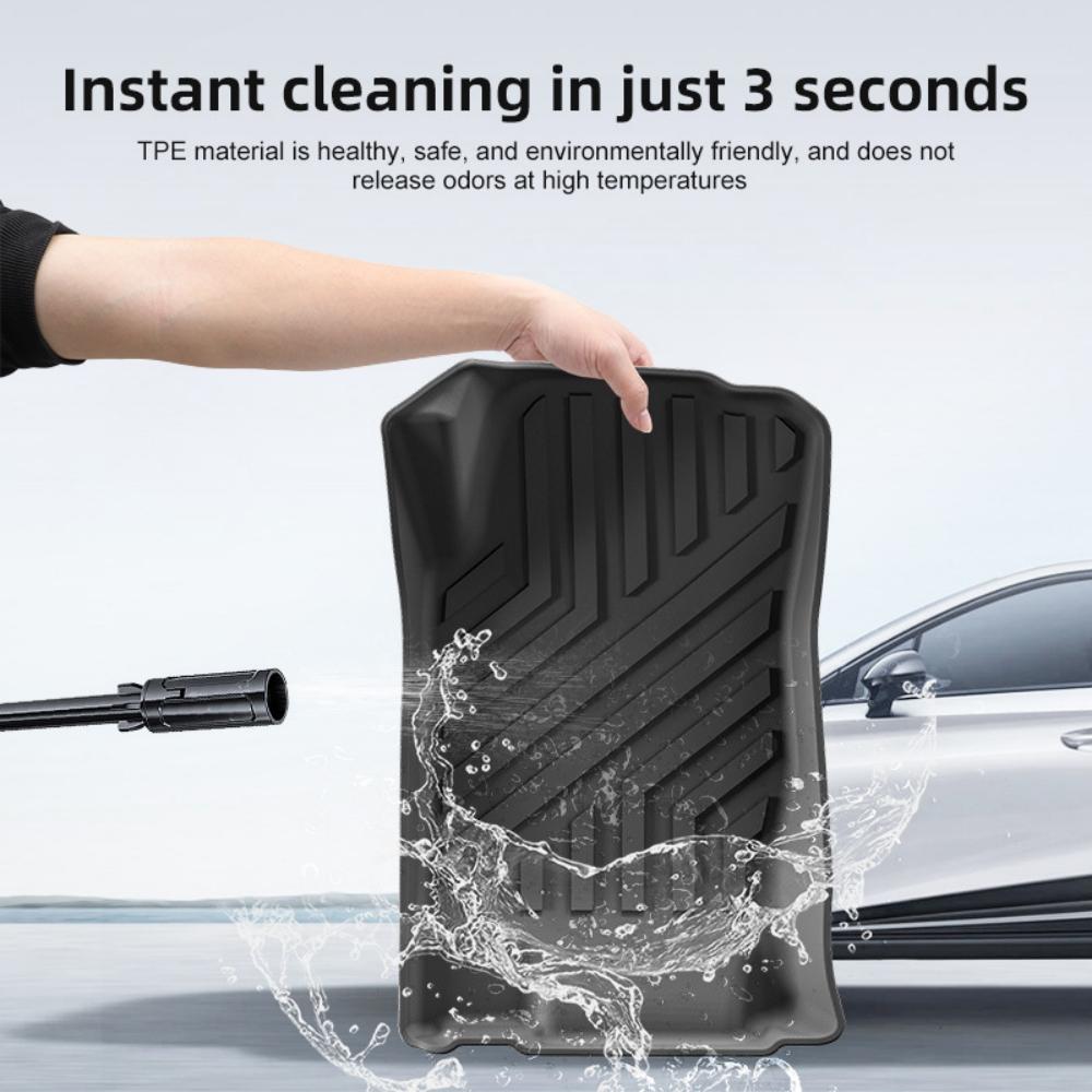 For Chevrolet S10 MAX 2025 TPE Floor Mats Trunk Mats 2.0T Heavy Duty Cargo Floor Mats