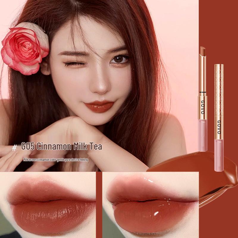 GOVO Jingchun Waterproof Long-Lasting Stiletto Lipstick - Non-Fading, Non-Transfer, Internet Celebrity Beauty