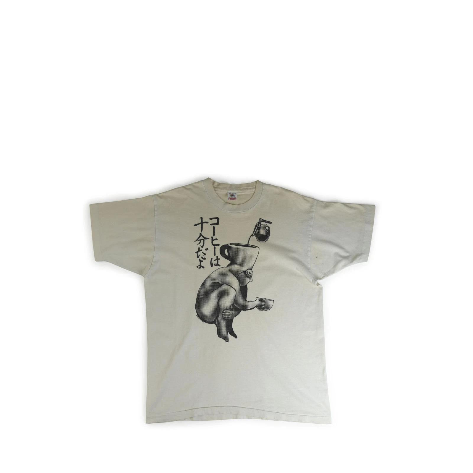 Vintage 1995 Too Much Coffee Man Tee Shirt L