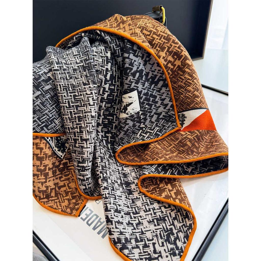 Summer new square scarf Korean silk wool mixed imitation square scarf silk scarf women's decoration small shawl scarf various wholesale