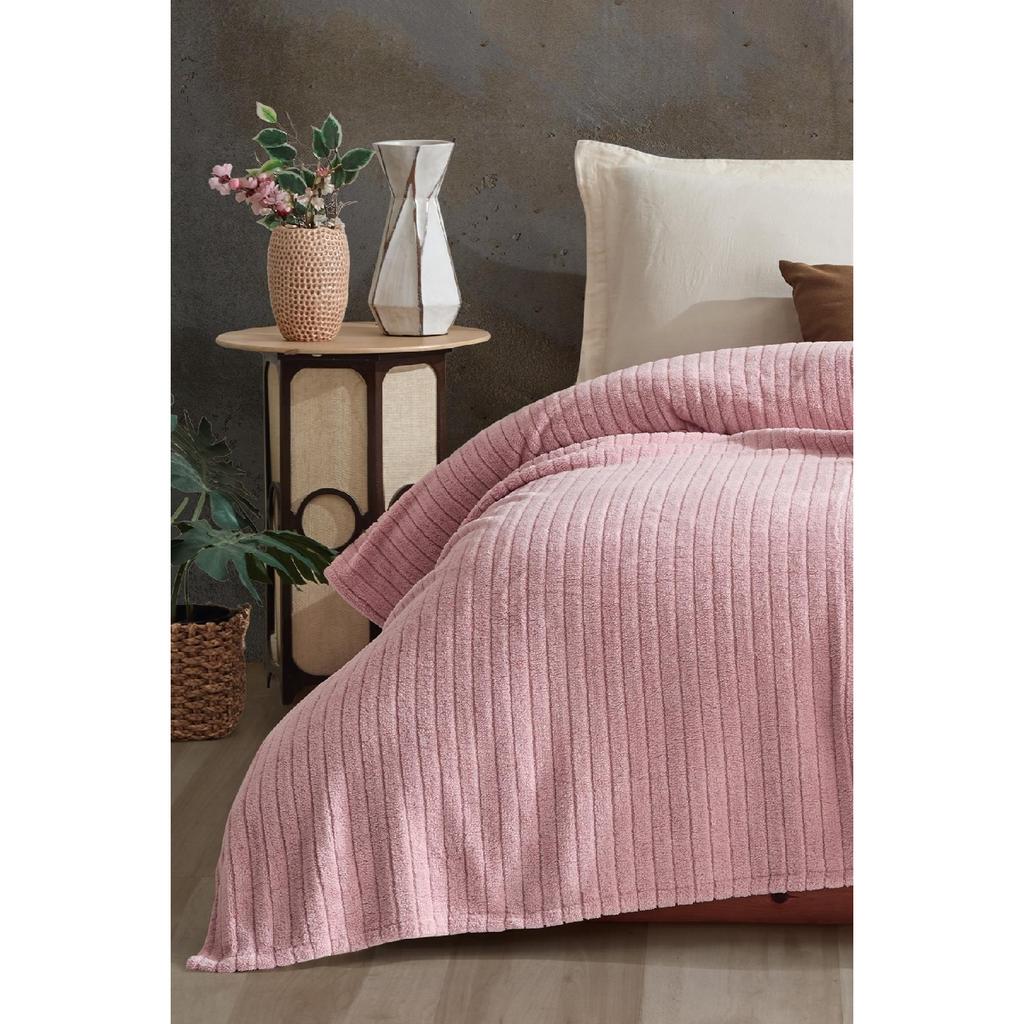 Bequem | Gestreifte Wellsoft-Einzeldecke