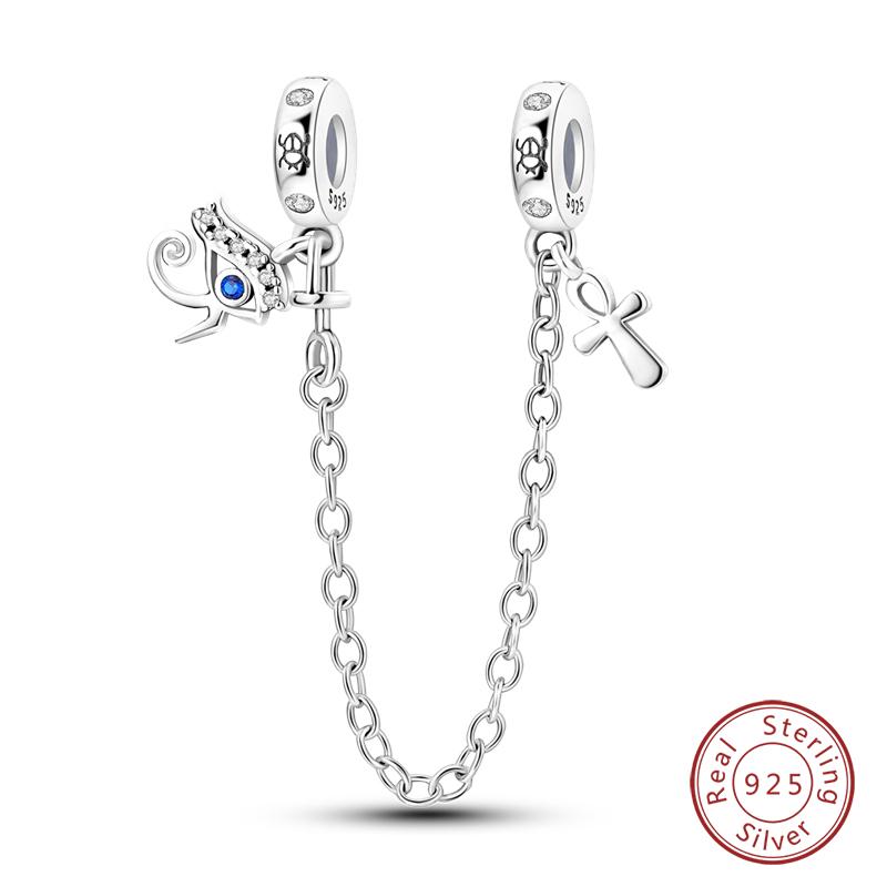 100% Real Copper Classic Devil'S Eye Charms Beads For Women Fit Original Qikaola Bracelets Fine Diy Jewelry Making