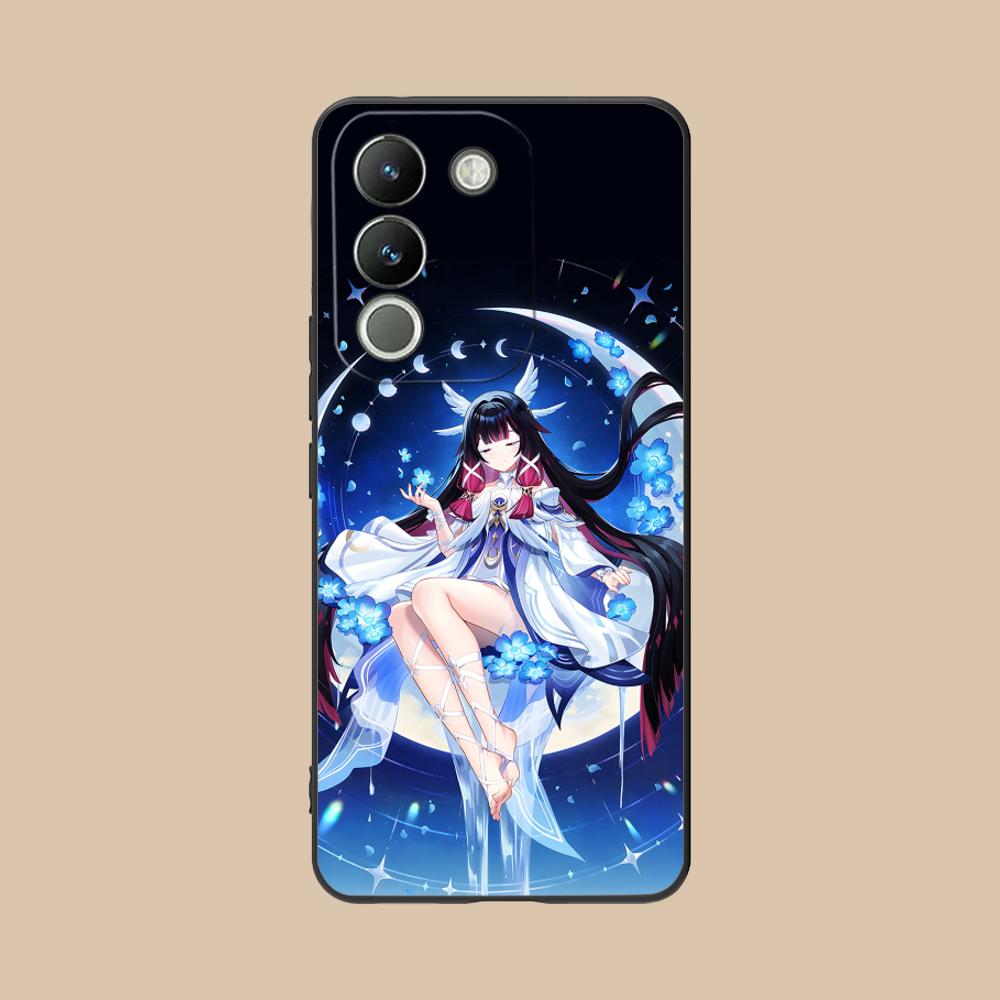 Genshin Impact Columbina Phone Case for VIVO V60 V50 V40 V30 V29 V27 V25 V23 Pro Lite 5G Colorful Printing Cover Luxury Pretty