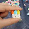 Nachrichtenkapseln Liebespille mit Rollpapier Leere Notizen Wunschflasche Kapsel Lächeln Emoticon Hochzeitsgastgeschenk Party Valentinstagsgeschenk