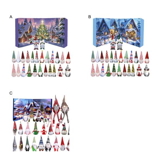 2025 Christmas Gnome Advent Calendar 24 Day Countdown to Christmas Ornament with Collectible Dwarf Dolls for Boys Girls And Adults
