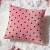 Polka Dots Cushion Cover Premium Comfort Reversible Pillow Cove Two in One Design for Any Room  Car Interior