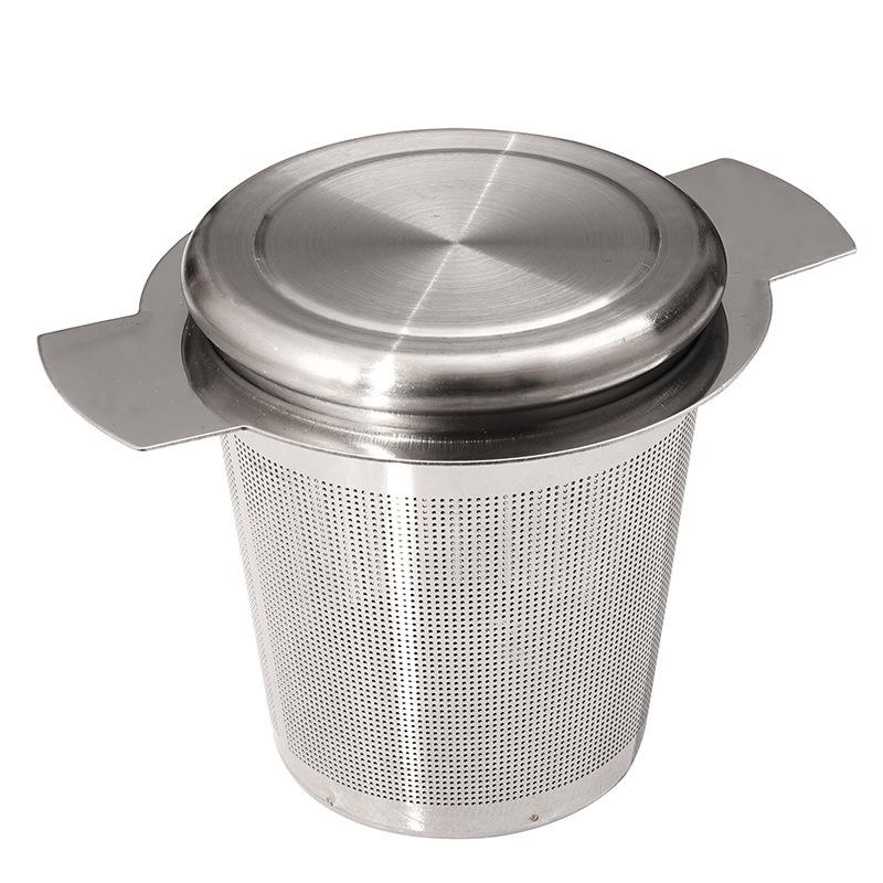 

Stainless Steel Tea Filter with Double-Handle, Silicone Tea Filter, Double-Ear Tea Maker, Tea Partition, Tea Partition, светло-серый