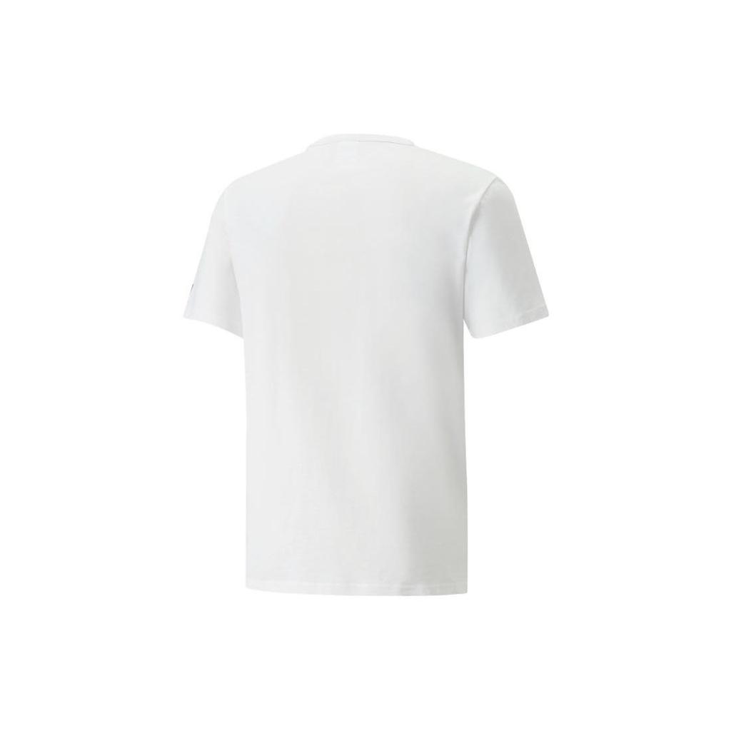 Puma Batman Graphic Print Crew Neck T-Shirt Men Tops White 534727-02