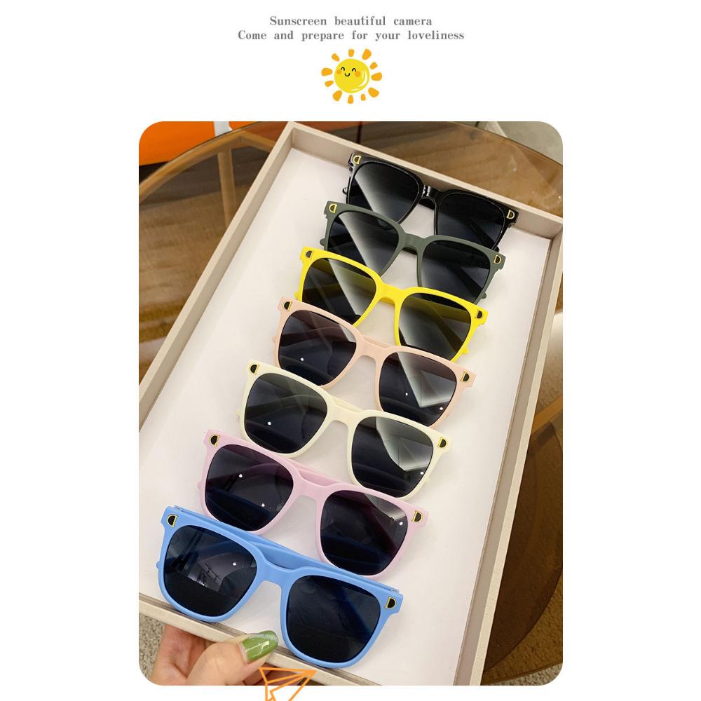 Nya dubbel-D-glasögon barnsolglasögon barnsolglasögon UV-skydd mode högupplösta solglasögon