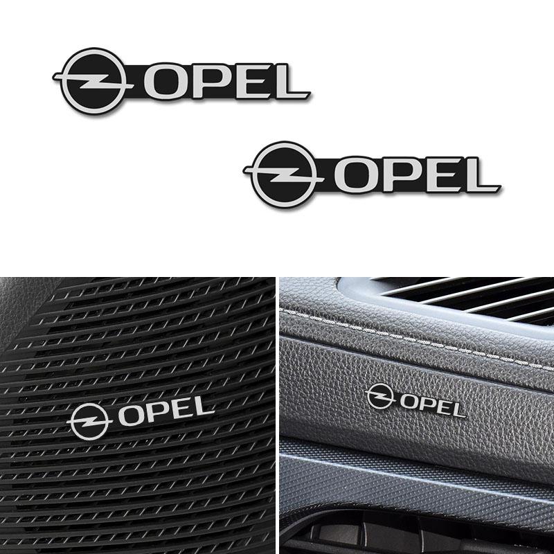 10ks Hliníkové nálepky na interiér auta Znak odznaku reproduktoru audio pro Opel Astra Grandland Corsa Mokka Frontera Insignia Zafira