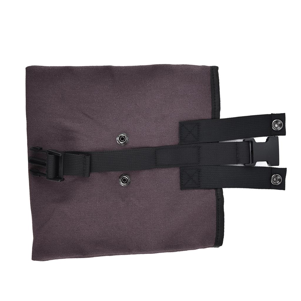 Foraging Bag Canvas Foldable Portable Thick Unique Simple Appearance Belt Fruit Picking Pouch for Outdoor CampingBrown