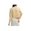 Fila Original Solid Color Fashion Casual Comfortable Short Pullover Knit Sweater Women Sweater Orange Beige F51W449401F-BG