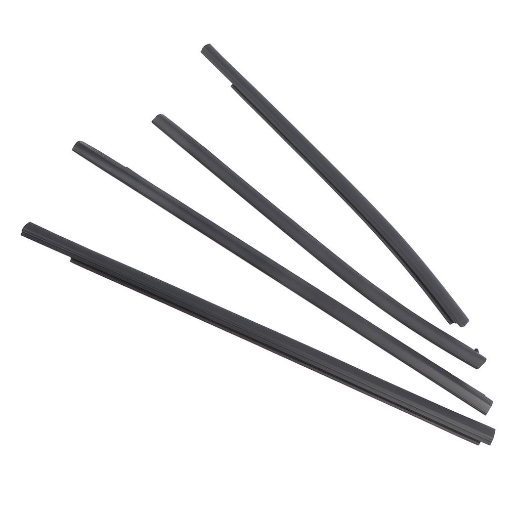 4PCS Car Door Window Weatherstrip AB3Z2625554F Door Window Sealing Strip Moulding Trim for Ranger PX2 PX3 Wildtrak