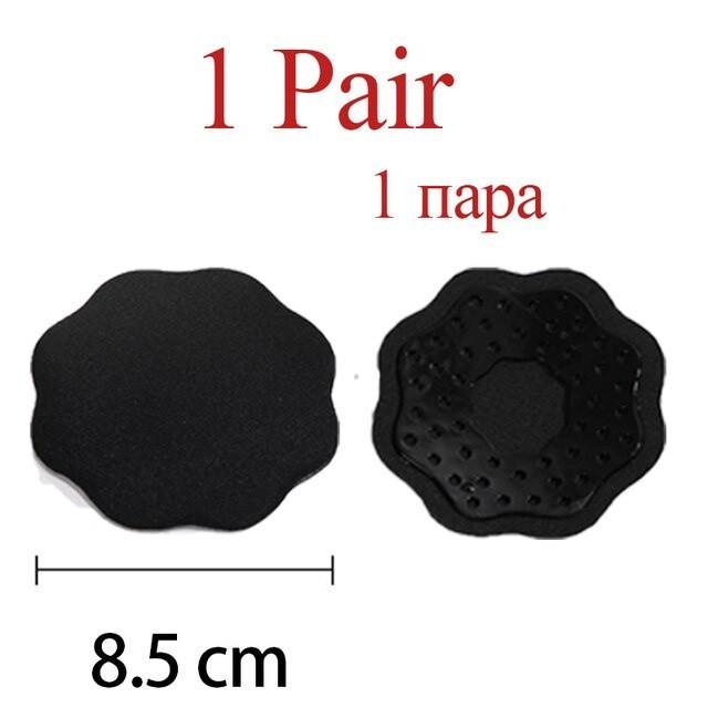 FINETOO Silikon-Nippelstifte, trägerlos, unsichtbar, zum Anheben, Push-Up-BH, atmungsaktiv, selbstklebend, wiederverwendbarer Brustpolster-BH