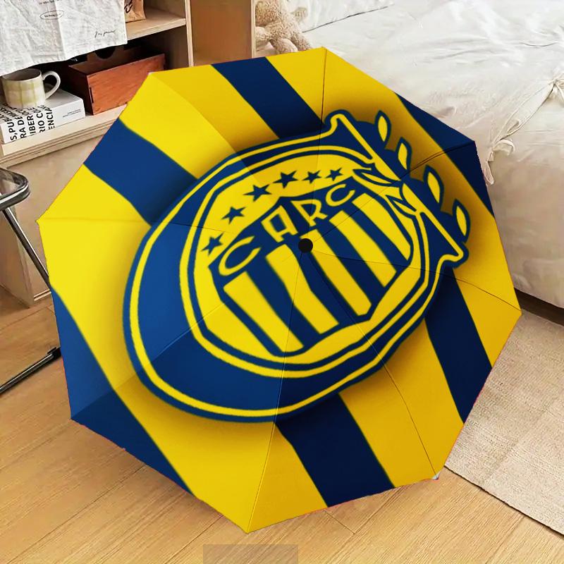Rosario Central Crest Umbrella Folding umbrella, automatic umbrella 8-Frame for Travel, camping Use Gift for Halloween Christmas