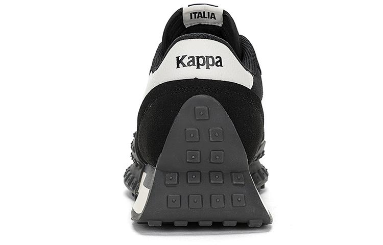 Men's Sneakers Kappa Fabric Low top Running Shoes Unisex Black White