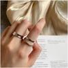 Korean-Style Retro 3D Adjustable Ring for Women - Trendy Irregular Design, Internet Celebrity Favorite