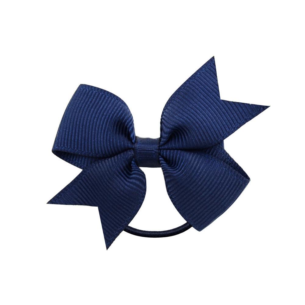Children'S Versatile Xiaoqi Small Bow Solid Color Rubber Band Hair Band Baby Headgear Girls Hair Accessories 028