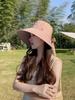 Hat sun hat sun protection UV protection face small bucket hat 2025 new outdoor wrap-around sun hat