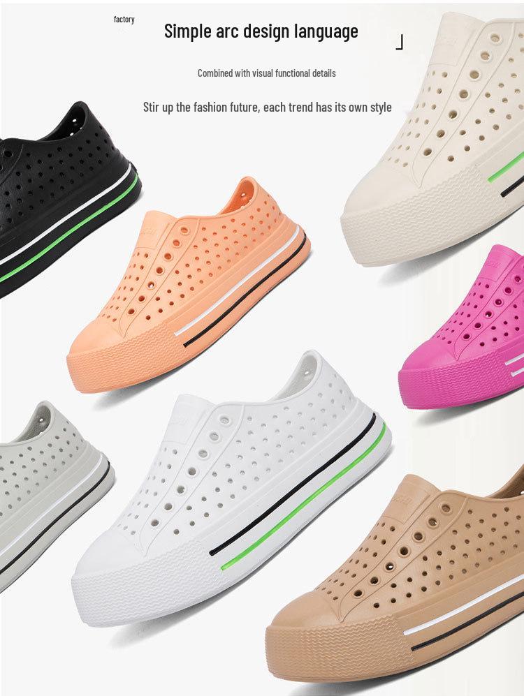 Women's Waterproof Breathable Slip-On Sandals with Thick Sole for Outdoor Summer Activities