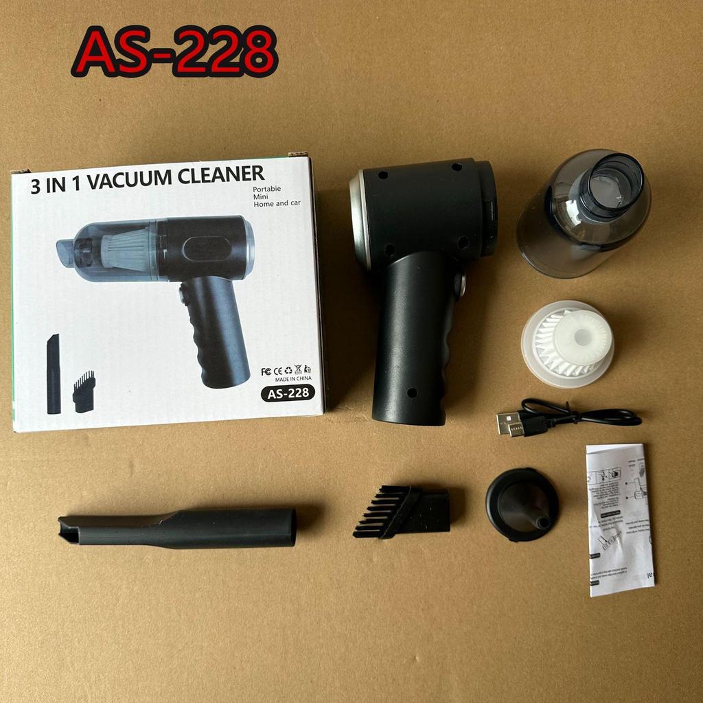 Dual-Function Wireless Handheld Vacuum & Blower for Car and Home - High Suction, Rechargeable.