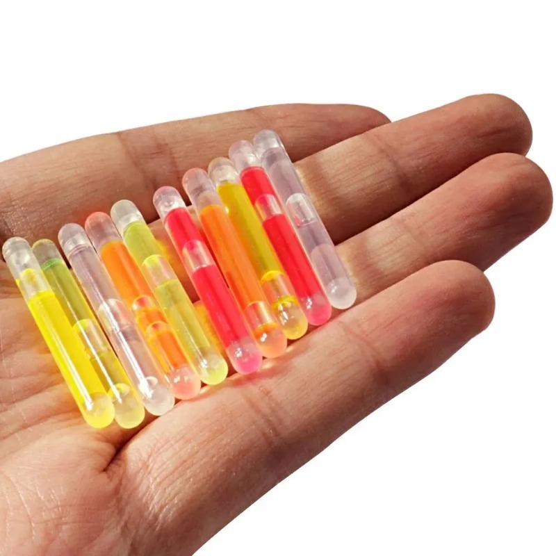 10PCS Fireflies 4.5*40mm for Fishing Float Fluorescent Lightstick Light Night Rod Lights Tool Bright Dark Colored Glow Stick