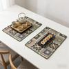 12 X 18 Inch Cotton Linen Washable Table Protector Durable Dining Table Kitchen Home Decor Placemats