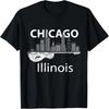 Chicago Souvenir Unisex Illinois Musik E-Gitarre T-Shirt