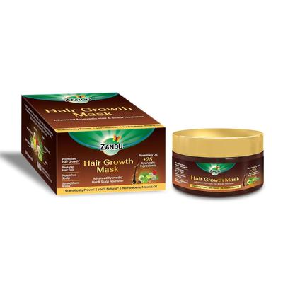 Hair Growth Mask 200g Pack of 1 | Ayurvedic Hair Nourishing & Strengthening Mask with Rosemary, Amla & Bhringraj