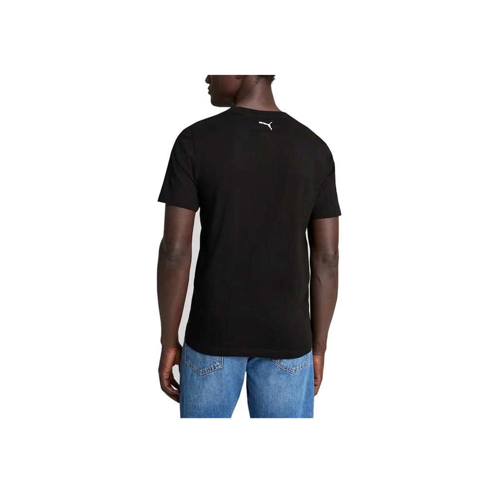 Puma Ferrari Racing Series Fashion Casual Breathable Short Sleeve T-Shirt Men Tops Black 627055-01