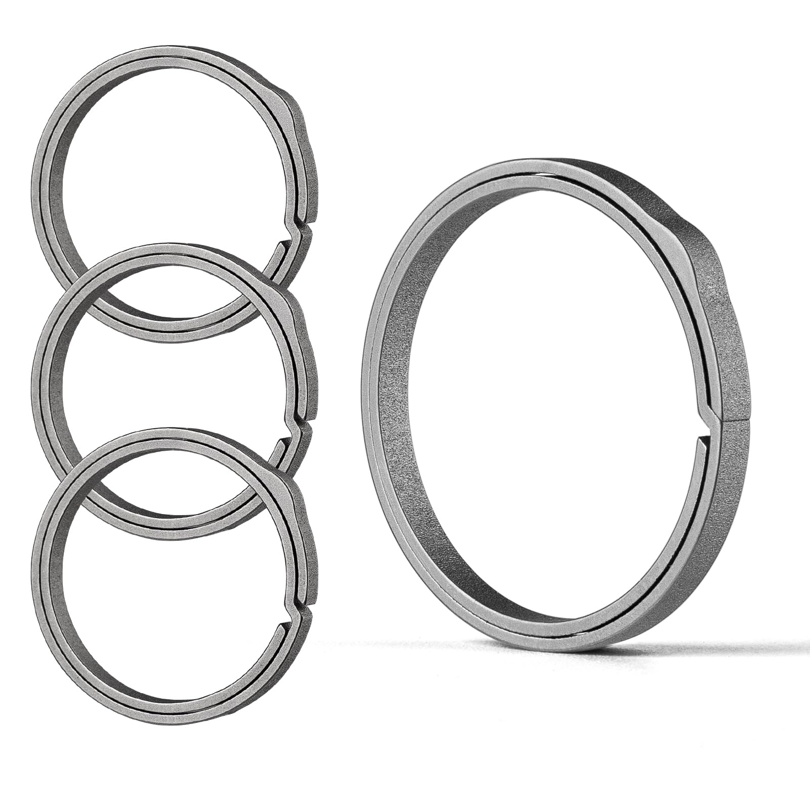 [TISUR] Titanium Key Ring Carabiner Key Holder Ring Side Push One Size