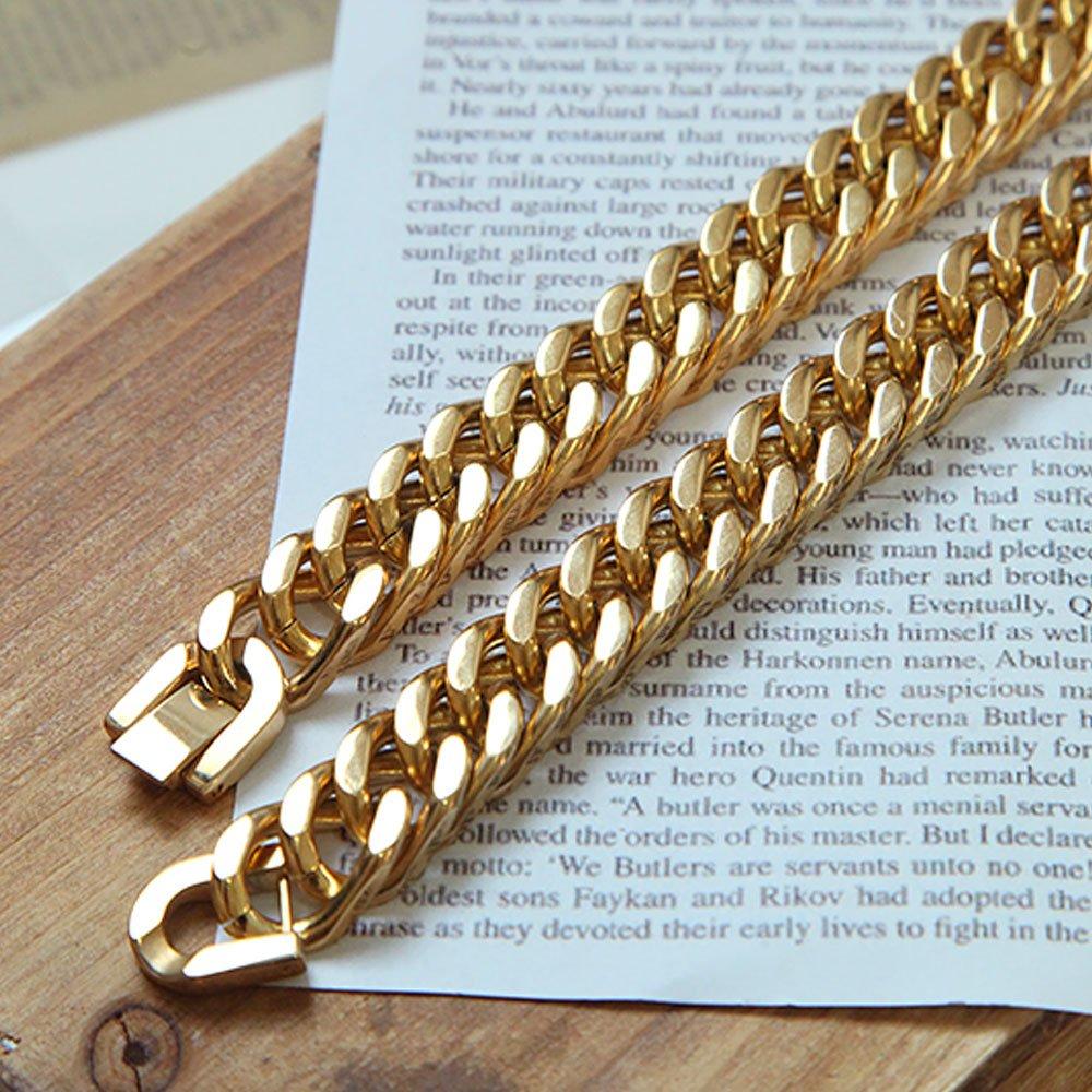 Chirurgische Kette Halskette Flach Bold Gold