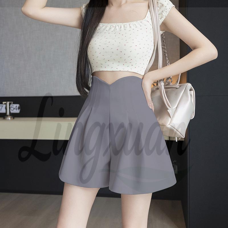 2026 Spring/Summer Women s High Waist Wide Leg A-Line Bud Pants 2XL