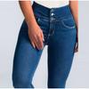 Damen High Waist Eng Elastisch Geformte Hüfthebende Jeans Stretchjeans Y2K Streetwear Mode Slim Bleistifthose Hose