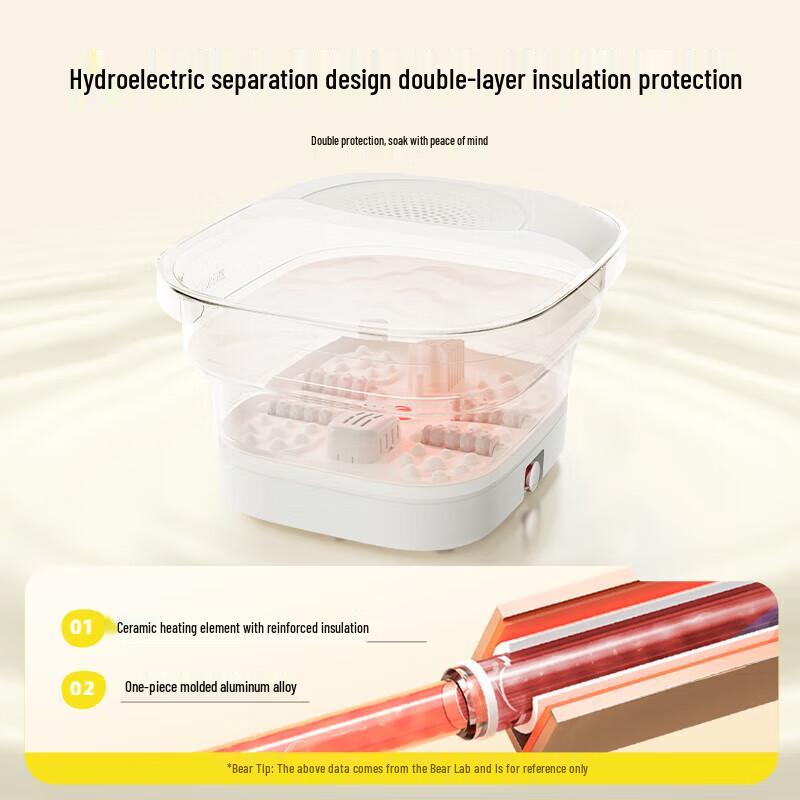BEAR Foldable Electric Foot Spa Massager with Heater