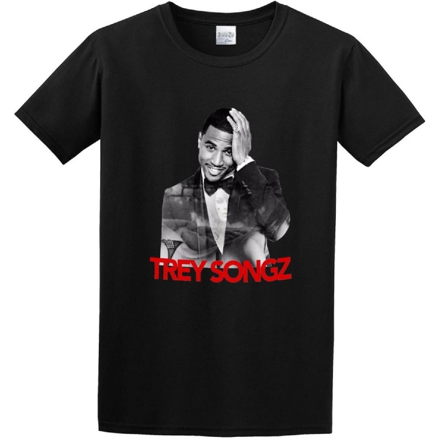 DALIBANG Rapper Trey Songz Unisex 100% Cotton Short-Sleeve T-Shirts Black S разноцветный