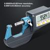 25‑50mm Micrometer Digital Micrometer 0.00005in/0.001mm Resolution Professional Thickness Measuring Tools 25‑50mm