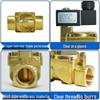 Brass 2252 Series Large Bore Diaphragm Solenoid Valve for Air/Water