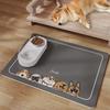 VIKAMA Pet Diatom Mud Floor Mat Dog Bowl Mat Cat Absorbent Bowl Mat Pet Food Leakage Prevention No-Wash Mat