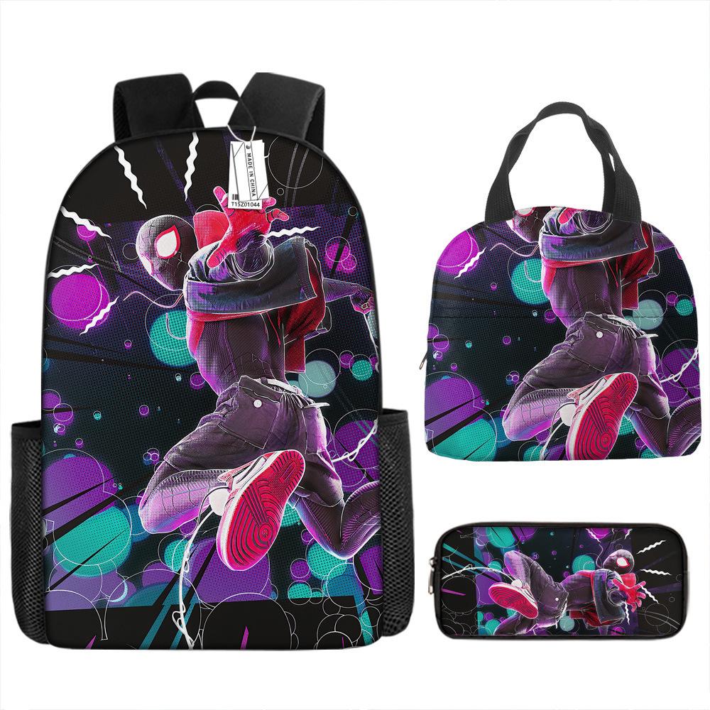 Backpack Elementary School Bag Children'S Lunch Bag Pencil Case Three-Piece Set
