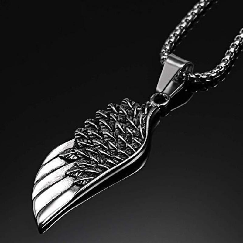 Rock Music Earphone Pendant Couple Necklace Titanium Steel Jewelry