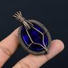 Blue Flash Labradorite Handmade Pendant, Natural Gemstone Jewelry, 999 Copper Wire Wrapped Pendant Jewelry, For Gift