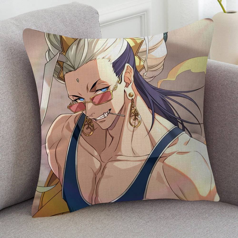 Anime Record Of Ragnarok Soft Comfortable Pillow Case Cartoon For Sofa Living Cat Room Home Office Retro Decor Protective Cover