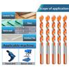 Glass Drill Bit Set Triangular Non-slip Ceramic Tile Punching Drilling Hole Openers Alloy Tile Punching Tools