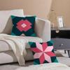 Exotic Portuguese Style Geometric Graphics Art Cushion Cover Throw Pillow Cover Hidden Button Durable Polyester Chair Cushion